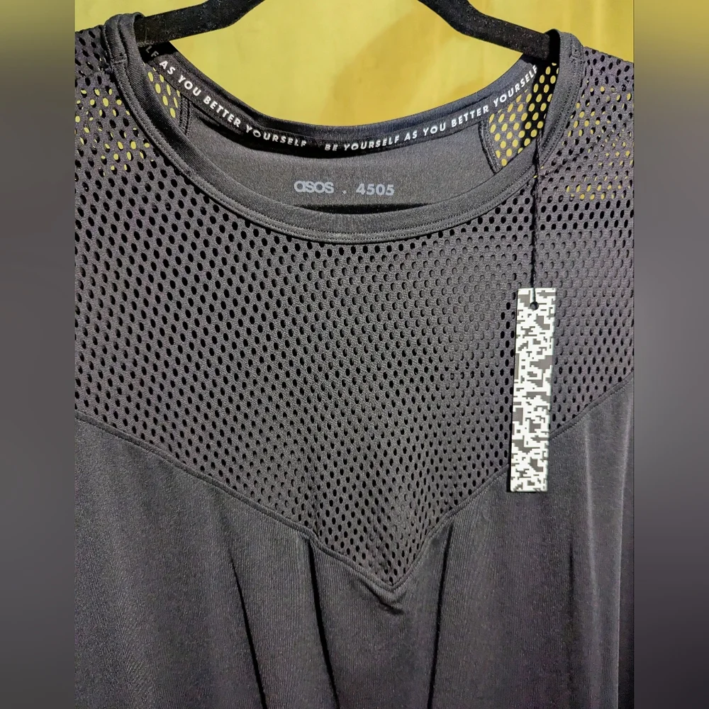 NWT ASOS Curve Fishnet Performance Top - Picture 2 of 4